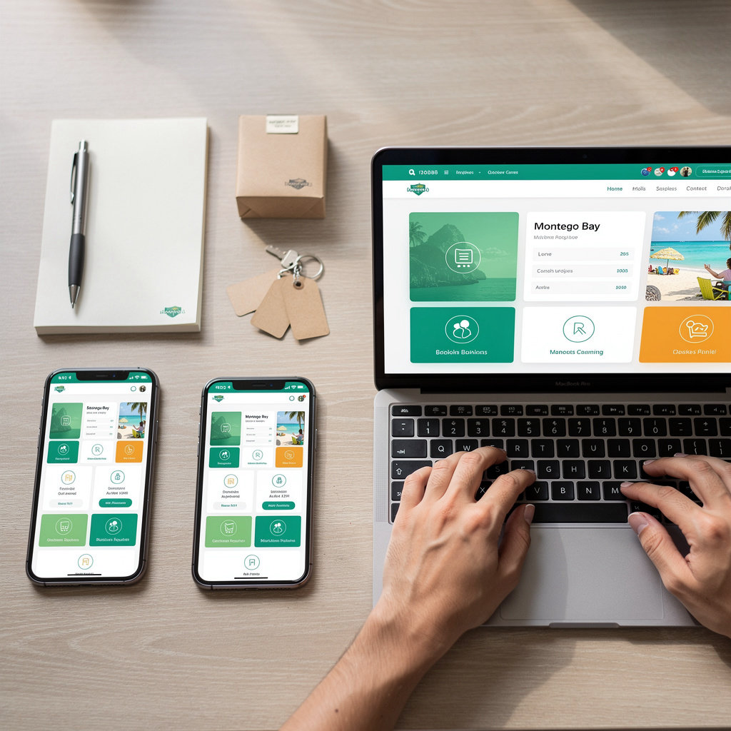 WebcraftJa modern website development showcasing responsive design and mobile-first approach for Montego Bay businesses